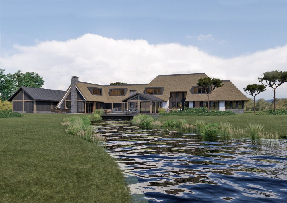 Realisatie van een bronnensysteem in een prachtige villa